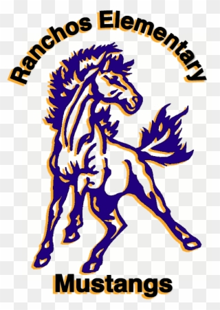 Ranchos Elementary School • 200 Ranchos Elementary - Mustang Mascot Clip Art - Png Download