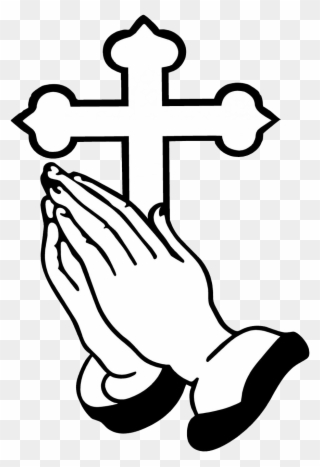 Place Goodsamaritan Place - Praying Hands With Cross Clipart - Png Download