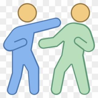 It's An Image Of Two People Boxing - Punch Clipart