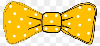 Dots Clipart Yellow - Yellow Bow Tie Clipart - Png Download