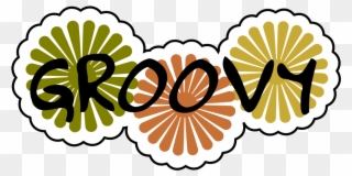 Groovy Svg - Groovy With Flowers Shower Curtain Clipart
