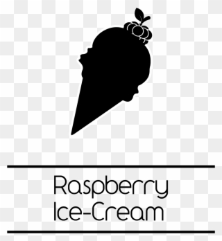 Yolo Raspberry Ice-cream - Illustration Clipart