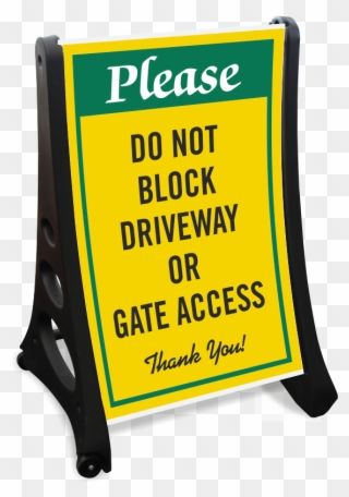 Zoom, Price, Buy - Dont Block The Driveway Clipart
