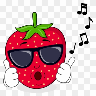 The Newest Addition To The Funtime Family Delicious - Singing Strawberry Clipart