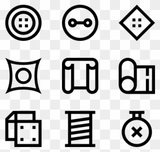 Sewing - Bed And Breakfast Icons Clipart