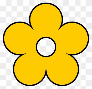 Yellow Flower Clipart - Clip Art Yellow Flower - Png Download