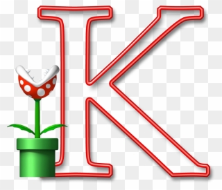 K Abc Games, Super Mario, Alphabet Letters, Clip - Mario Piranha Plant - Png Download