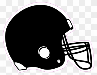 Navy Skull Cliparts - Black Football Helmet Clipart - Png Download
