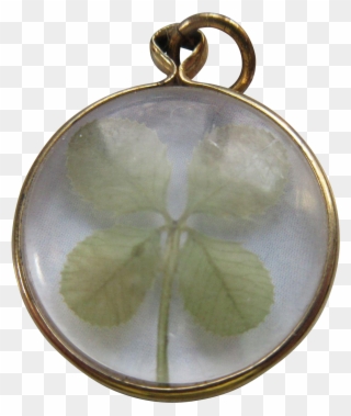 Vintage Four Leaf Clover Charm Www - Locket Clipart