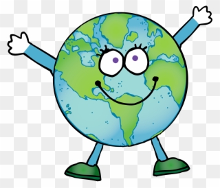 Smarttartslearning An Earth Sized Sale 50 Off At Frog - Happy Earth Cartoon Clipart - Png Download
