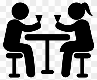 Couple Drinking Png - Bar Icon Clipart