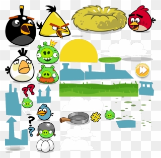 Comic Of Angry Birds - All Angry Birds Sprites Clipart