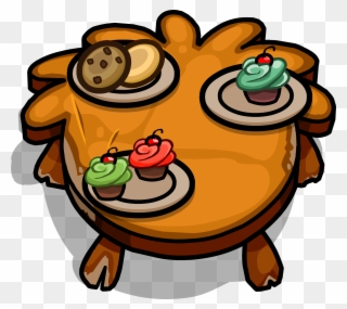 Rustic Puffle Table Sprite 002 - Portable Network Graphics Clipart