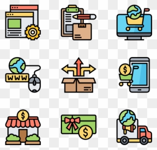 Online Marketplace - Discussion Flat Icon Clipart