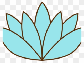 Lily Pad Clipart Sketches - Lotus Flower Easy Drawing - Png Download