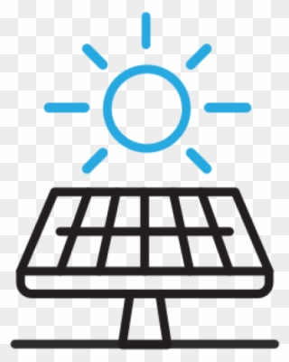 An Illustration Of A Solar Panel - Vector Graphics Clipart