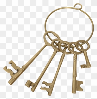 Png Ring Of Skeleton Keys Clip Free - Ring Of Keys Png Transparent Png