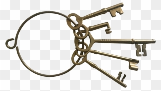 Png Ring Of Skeleton Keys Clip Free - Skeleton Key Transparent Png