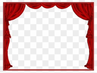 Curtain Clipart Left - Theater Drapes And Stage Curtains - Png Download