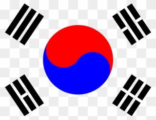 Enter Image Description Here - South Korea Flag 2018 Clipart