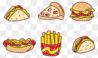 Pizza Clip Hot Clipart Library Download - Fast Food Vector Png Transparent Png