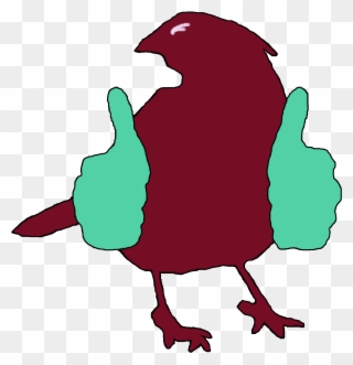4 Comments - Bird Giving Thumbs Up Clipart