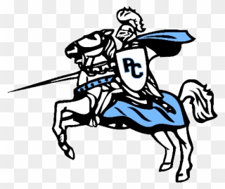 10, Parkersburg Catholic - Knight On Horse Clipart - Png Download