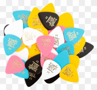 Heavy Assorted Color Cellulose Picks, Bag Of - Ernie Ball Celluloid Picks Clipart