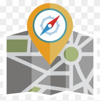 Consultant Clipart Career Management - Taxis On Map Icon - Png Download