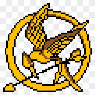 Random Image From User - Hunger Games Logo Pixel Art Clipart