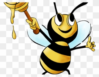 Bee Clipart Silly - Clip Art Honey Bee Art - Png Download