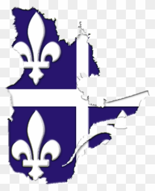 She Also Held Several Senior Positions In Public Administration - Quebec Map With Flag Clipart