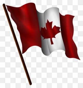 Canada Flag Clipart - Canada Flag Waving Clipart - Png Download