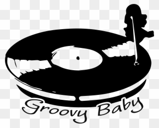 Groovy Baby Vinyl Turntable T-shirts Available @ Phoxy - Illustration Clipart