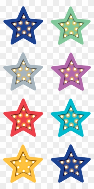 Marquee Stars Mini Stickers - Distressed Vintage Star Clipart