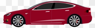 Tesla Model X Clipart - Tesla Model S Clip Art - Png Download