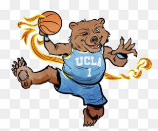 Ucla Is Back On The Marquee - Ucla Mascot With Basketball Clipart