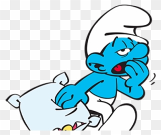Smurfs Clipart Smurf Character - Lazy Smurf - Png Download