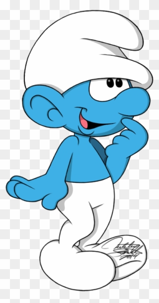 Smurfs Clipart Gullible - Clumsy Smurf - Png Download