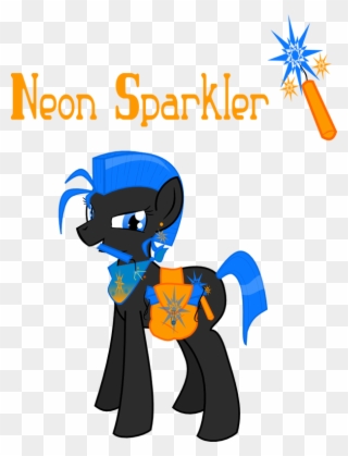 my New Oc Neon Sparkler - Cartoon Clipart