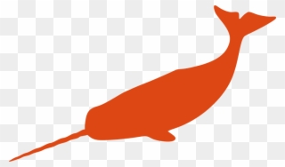 Similar Clip Art - Narwhal Stencil - Png Download