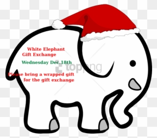 Xio S 2013 Invite Clip Art At Clker - White Elephant Gift - Png Download