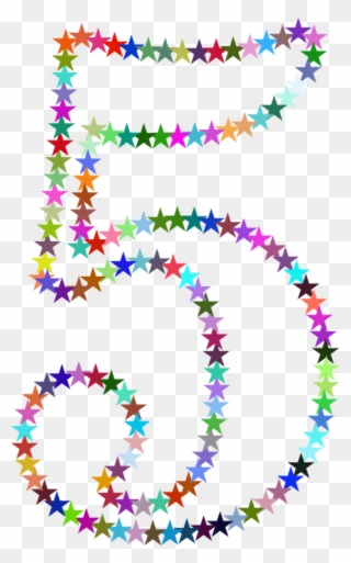 All Photo Png Clipart - Rainbow Star Number Five Beach Towel Transparent Png