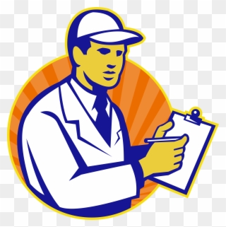 Inspector With Clipboard - Png Download