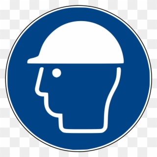 Home - Safety Helmet Must Be Worn Sign Clipart