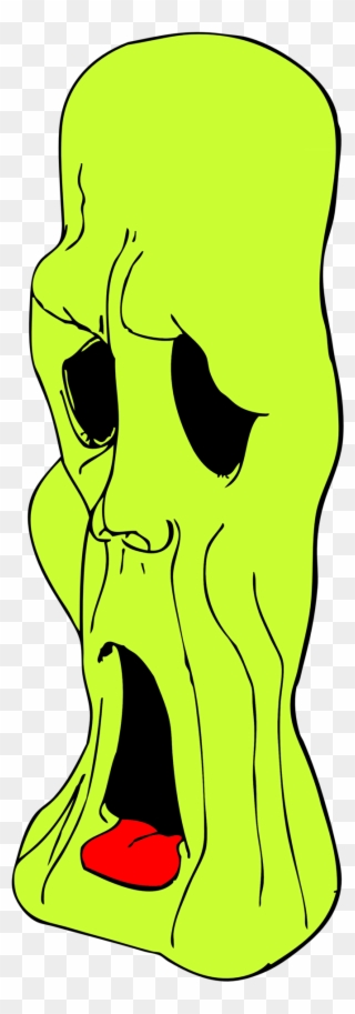 Green Ghoul Cartoon Clipart