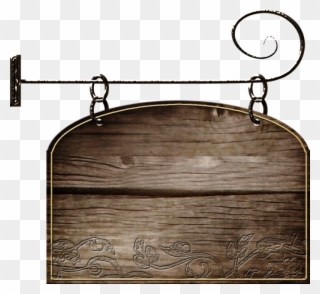 Wood Sign Clipart Png - Hanging Wooden Sign Png Transparent Png