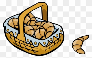 Fairy Fables Croissant Basket - Clipart Croissants Png Transparent Png