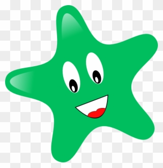 Happy Starfish Round Ornament Clipart