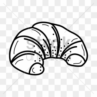 Download Croissant Black And White Clipart Croissant - Croissant - Png Download